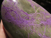 Polished Purple Stichtite & Serpentine Standing Free Forms  x 3 From Barberton, South Africa - TopRock