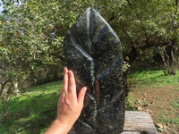 Polished Giant Stromatolite Standing Leaf Sculpture x 1 From Mahajanga, Madagascar - TopRock