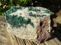 Natural Rare Ball Malachite On Drusy Quartz & Dolomite Matrix  x 1 From Kambove, Congo - Toprock Gemstones and Minerals 