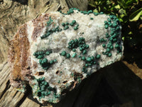 Natural Rare Ball Malachite On Drusy Quartz & Dolomite Matrix  x 1 From Kambove, Congo - Toprock Gemstones and Minerals 