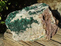 Natural Rare Ball Malachite On Drusy Quartz & Dolomite Matrix  x 1 From Kambove, Congo - Toprock Gemstones and Minerals 