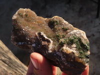 Natural Rare Libethenite Crystals With Drusy Dolomite On Banded Ironstone Matrix x 4 From Congo