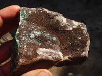 Natural Rare Libethenite Crystals With Drusy Dolomite On Banded Ironstone Matrix x 4 From Congo