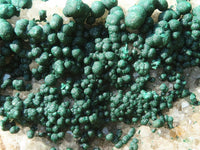 Natural Rare Ball Malachite On Drusy Quartz & Dolomite Matrix  x 1 From Kambove, Congo - Toprock Gemstones and Minerals 