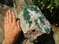 Natural Rare Ball Malachite On Drusy Quartz & Dolomite Matrix  x 1 From Kambove, Congo - Toprock Gemstones and Minerals 