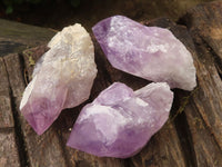 Natural Jacaranda Amethyst Clusters  x 6 From Mumbwa, Zambia - Toprock Gemstones and Minerals 