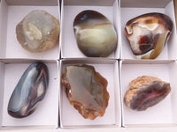 Polished River Agate Nodules  x 6 From Zimbabwe - Toprock Gemstones and Minerals 