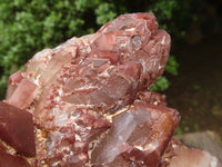 Natural Red Hematoid Quartz Clusters  x 3 From Karoi, Zimbabwe - TopRock