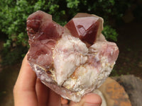 Natural Red Hematoid Quartz Clusters  x 3 From Karoi, Zimbabwe - TopRock