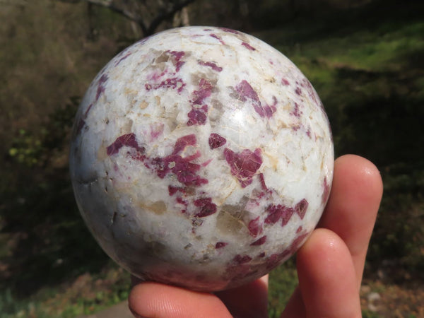 Polished Pink Tourmaline Rubellite Spheres x 3 From Ambatondrazaka, Madagascar - TopRock