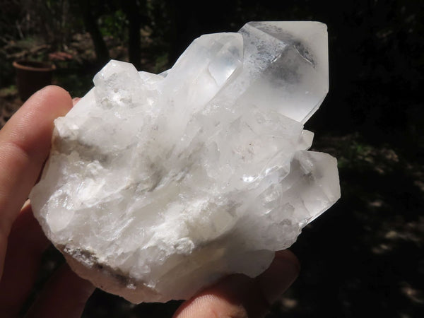 Natural White Quartz Clusters  x 6 From Madagascar - TopRock