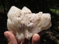 Natural White Quartz Clusters  x 6 From Madagascar - TopRock