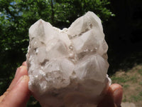 Natural White Quartz Clusters  x 6 From Madagascar - TopRock