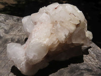 Natural White Quartz Clusters  x 6 From Madagascar - TopRock