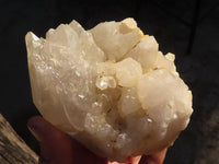 Natural White Quartz Crystal Clusters x 2 From Zambia