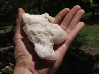 Natural White Quartz Clusters  x 6 From Madagascar - TopRock