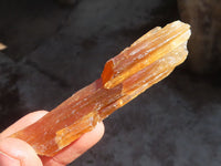 Natural Honey Aragonite Etched & Cobbed Pieces  x 24 From Namibia