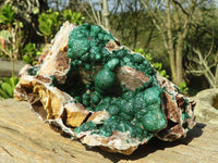 Natural Rare Ball Malachite On Drusy Quartz & Dolomite Matrix  x 1 From Kambove, Congo - Toprock Gemstones and Minerals 