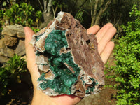 Natural Rare Ball Malachite On Drusy Quartz & Dolomite Matrix  x 1 From Kambove, Congo - Toprock Gemstones and Minerals 