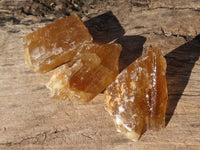 Natural Honey Aragonite Etched & Cobbed Pieces  x 24 From Namibia