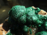 Natural Rare Ball Malachite On Drusy Quartz & Dolomite Matrix  x 1 From Kambove, Congo - Toprock Gemstones and Minerals 