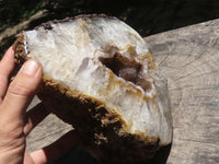 Polished Large Crystal Centred Agate Geode With Carnelian Colouration x 1 From Zululand, South Africa - TopRock