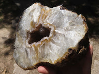 Polished Large Crystal Centred Agate Geode With Carnelian Colouration x 1 From Zululand, South Africa - TopRock