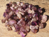 Natural Small Chiredzi Amethyst / Smokey Quartz Crystals - sold per 500g - From Chiredzi, Zimbabwe