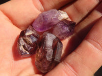 Natural Small Chiredzi Amethyst / Smokey Quartz Crystals - sold per 500g - From Chiredzi, Zimbabwe