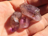 Natural Small Chiredzi Amethyst / Smokey Quartz Crystals - sold per 500g - From Chiredzi, Zimbabwe