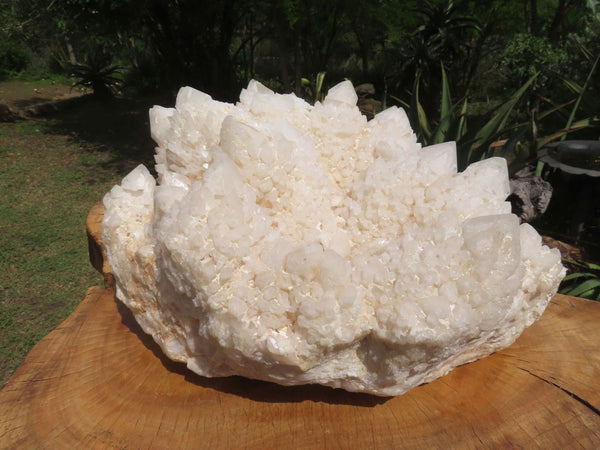 Natural Massive White Phantom Castle Quartz Cluster x 1 From Ivato, Madagascar - TopRock