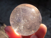 Polished  Clear Quartz Crystal Balls  x 3 From Ambatondrazaka, Madagascar