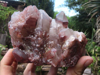 Natural Red Hematite Quartz Clusters  x 2 From Karoi, Zimbabwe - TopRock