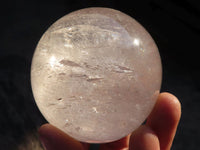 Polished  Clear Quartz Crystal Balls  x 3 From Ambatondrazaka, Madagascar