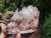 Natural Red Hematite Quartz Clusters  x 2 From Karoi, Zimbabwe - TopRock