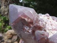 Natural Red Hematite Quartz Clusters  x 2 From Karoi, Zimbabwe - TopRock