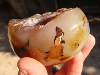 Polished One Side Polished Agate Nodules x 6 From Madagascar