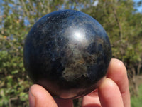 Polished Rare Iolite Water Sapphire Spheres  x 4 From Madagascar - TopRock