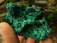 Natural Chatoyant Silky Malachite Specimens  x 3 From Kasompe, Congo - Toprock Gemstones and Minerals 