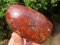 Polished Red Jasper Standing Free Forms  x 2 From Madagascar - Toprock Gemstones and Minerals 