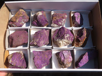 Natural Metallic Purpurite Cobbed Specimens  x 12 From Erongo, Namibia - Toprock Gemstones and Minerals 