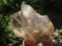 Polished Large Wispy Smokey Phantom Quartz Crystals x 2 From Madagascar - TopRock