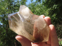 Polished Large Wispy Smokey Phantom Quartz Crystals x 2 From Madagascar - TopRock