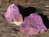 Natural Metallic Purpurite Cobbed Specimens  x 12 From Erongo, Namibia - Toprock Gemstones and Minerals 