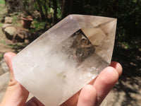 Polished Large Wispy Smokey Phantom Quartz Crystals x 2 From Madagascar - TopRock