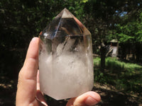 Polished Large Wispy Smokey Phantom Quartz Crystals x 2 From Madagascar - TopRock