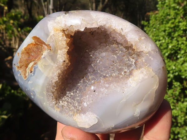 Polished Amethyst Agate Geodes x 6 From Madagascar