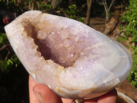 Polished Amethyst Agate Geodes x 6 From Madagascar