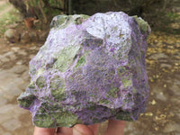 Natural Silky Purple Stichtite With Green Serpentine Specimens  x 3 From Barberton, South Africa - TopRock