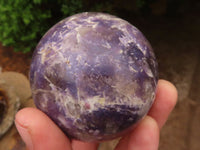 Polished Purple Lepidolite Spheres With Rubellite On Some  x 6 From Madagascar - Toprock Gemstones and Minerals 